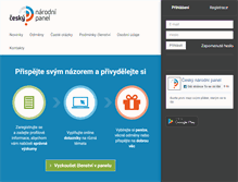 Tablet Screenshot of narodnipanel.cz
